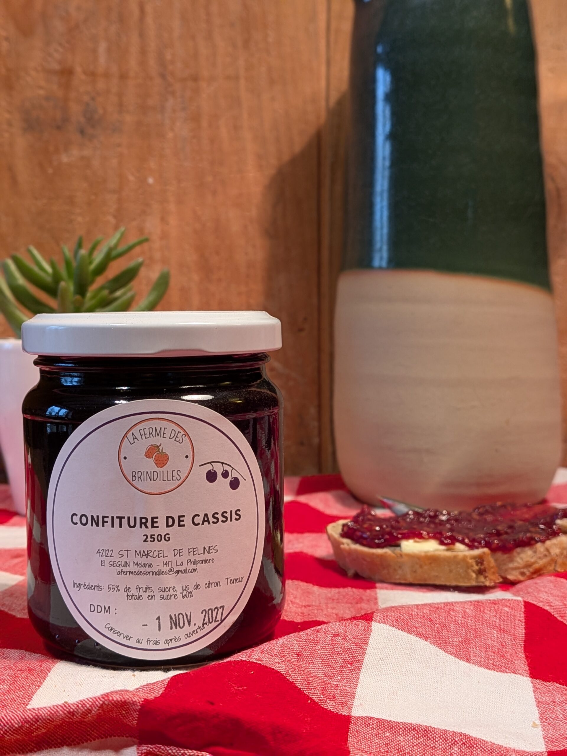 Confiture de cassis - 250 g